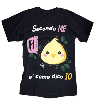 T-shirt Donna Secondo me - Gufetto Brand 