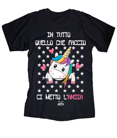 T-shirt Donna Ansia Unicorn - Gufetto Brand 