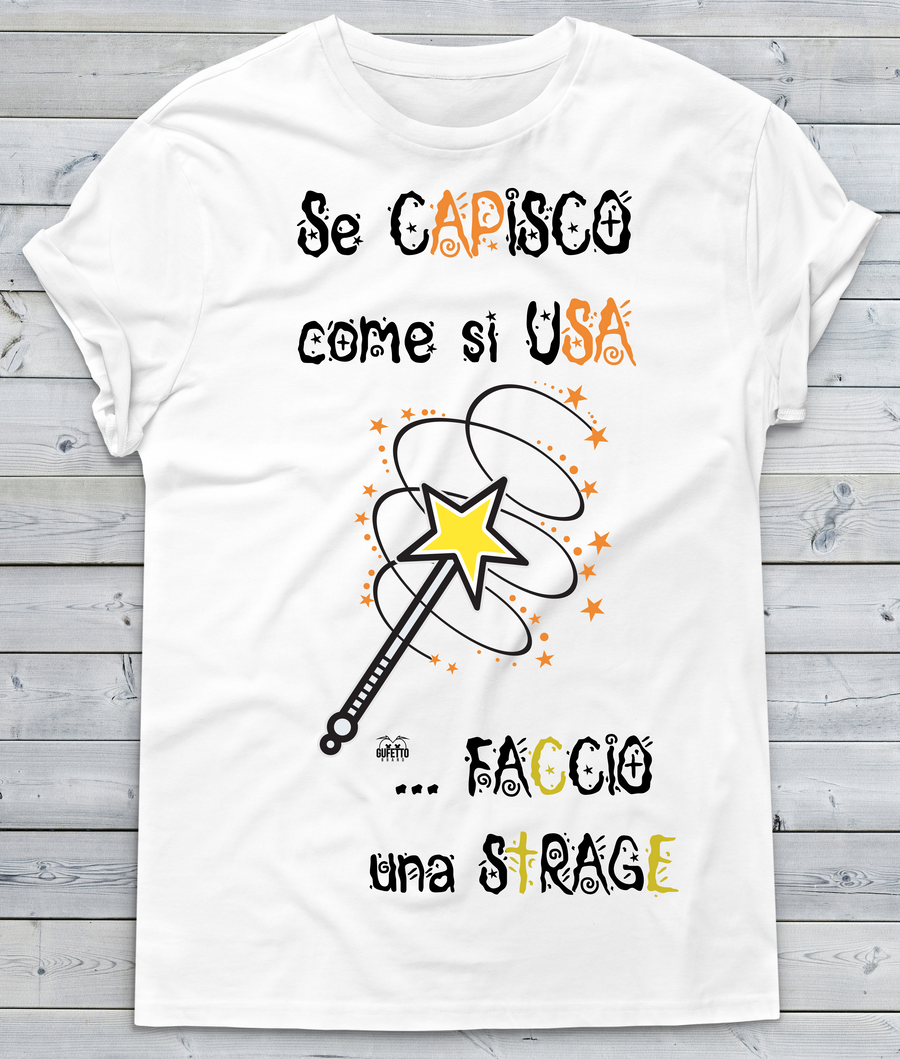 T-shirt Donna Magic Wand - Gufetto Brand 