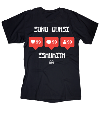 T-shirt Donna Esaurita - Gufetto Brand 