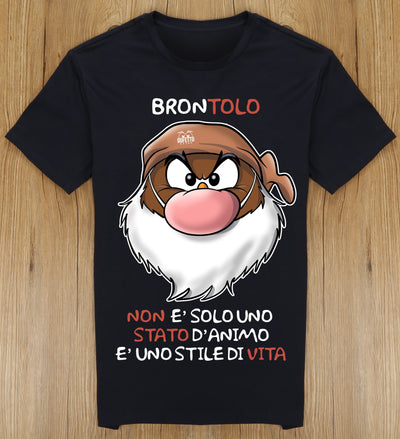 T-shirt Uomo Brontolo 3.0 ( F9718 ) - Gufetto Brand 