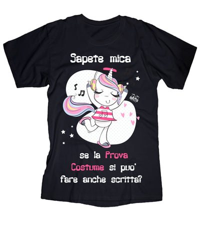 T-shirt Donna Prova Costume Unicorn - Gufetto Brand 