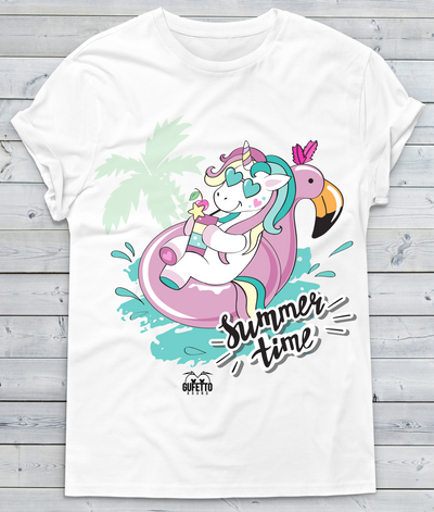 T-shirt Uomo Summer time Unicorn - Gufetto Brand 