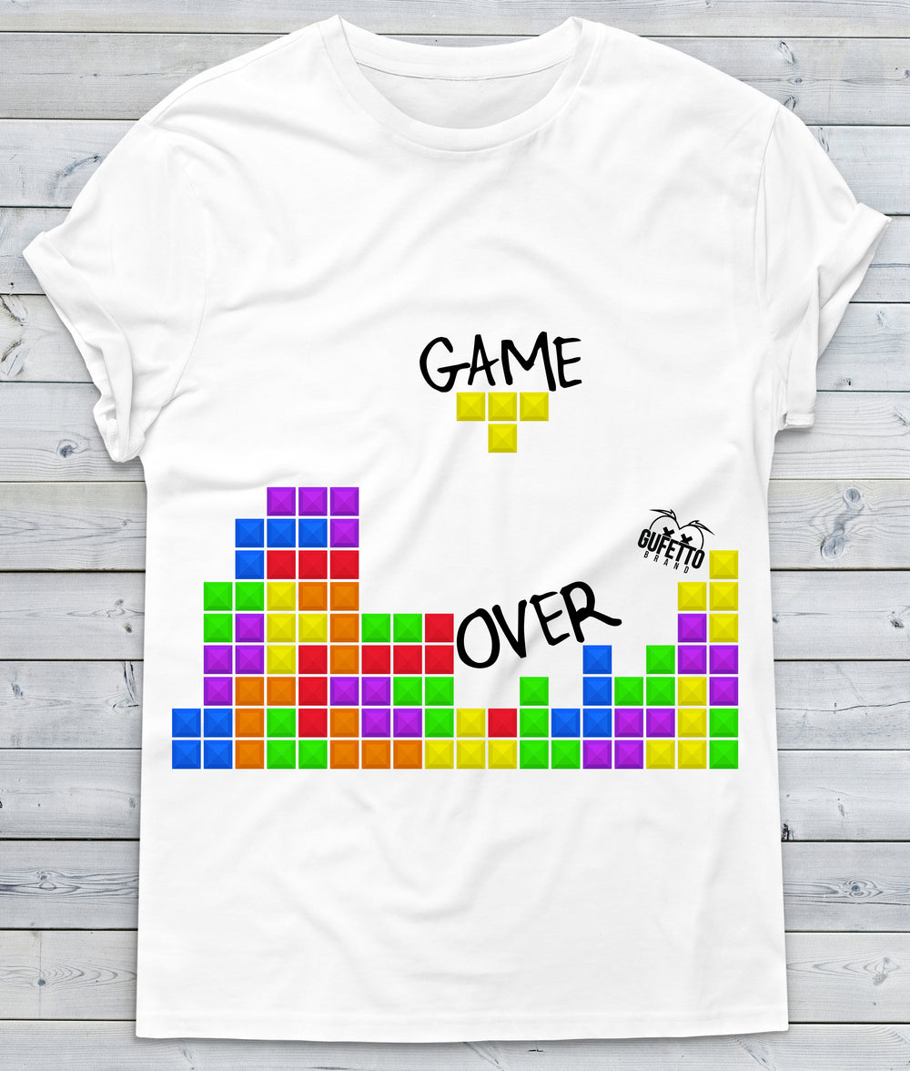 T-shirt Uomo  GAME OVER ( A476 ) - Gufetto Brand 