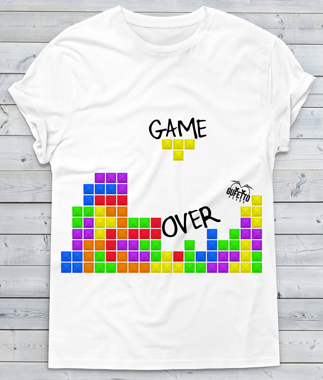 T-shirt Uomo  GAME OVER ( A476 ) - Gufetto Brand 