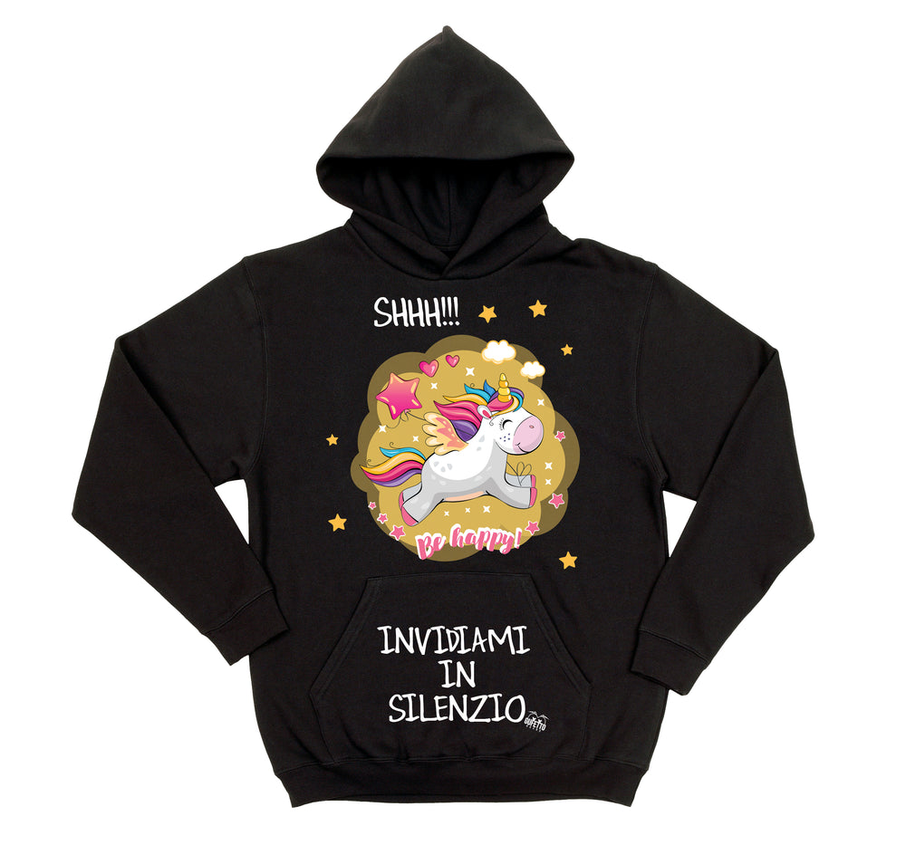 Felpa donna Shhh Unicorn ( X285 ) - Gufetto Brand 