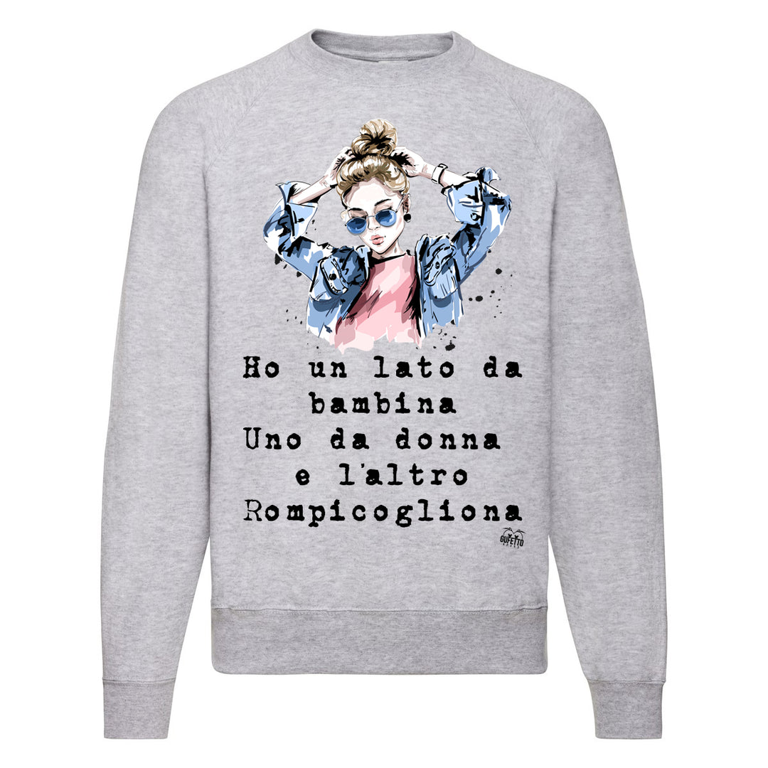 Felpa Classic Donna Rompicogliona  ( P732 ) - Gufetto Brand 