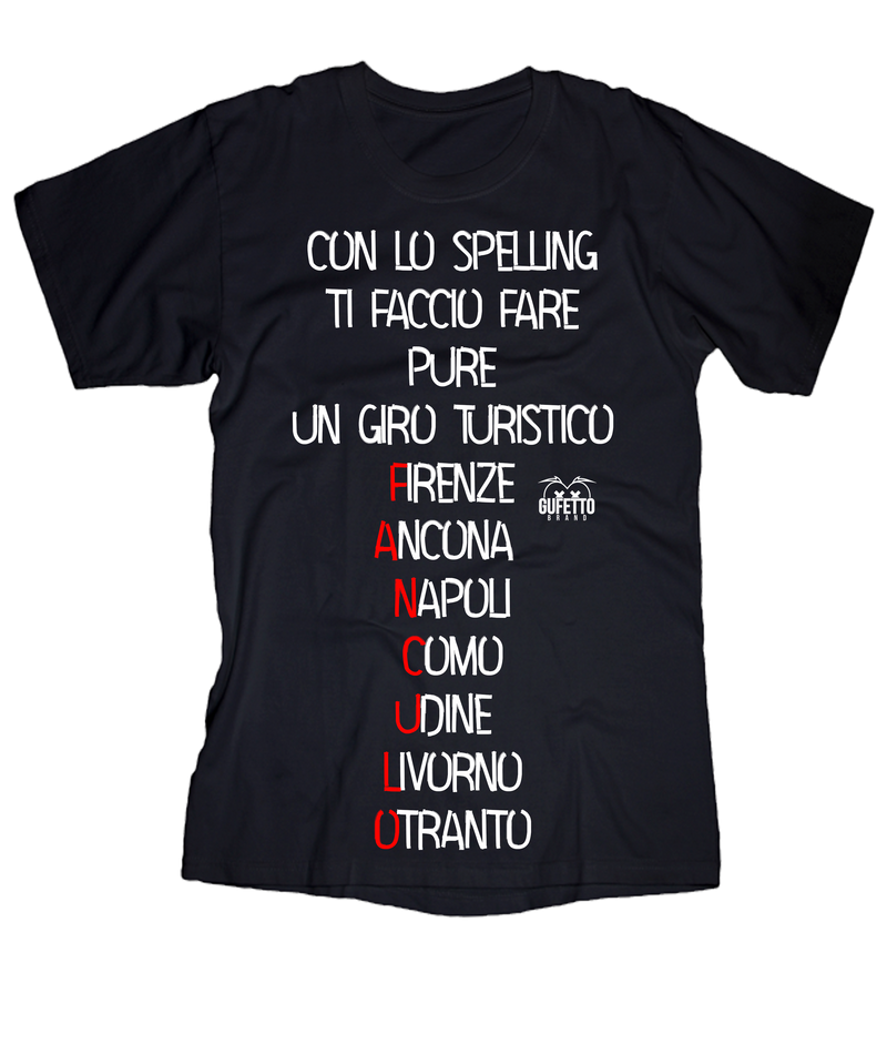 T-shirt Donna Spelling - Gufetto Brand 