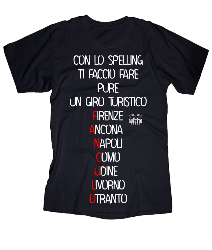 T-shirt Uomo Spelling - Gufetto Brand 