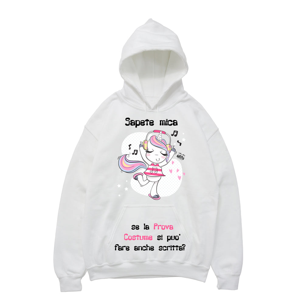 Felpa donna Prova Costume Unicorn - Gufetto Brand 