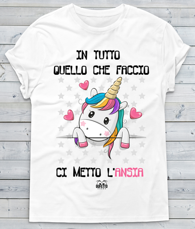 T-shirt Donna Ansia Unicorn - Gufetto Brand 