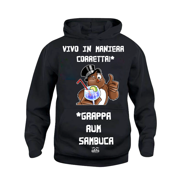 Felpa uomo Vivo in... - Gufetto Brand 