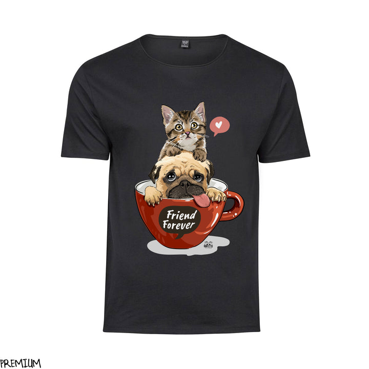 T-shirt Uomo Friend ( C091 ) - Gufetto Brand 