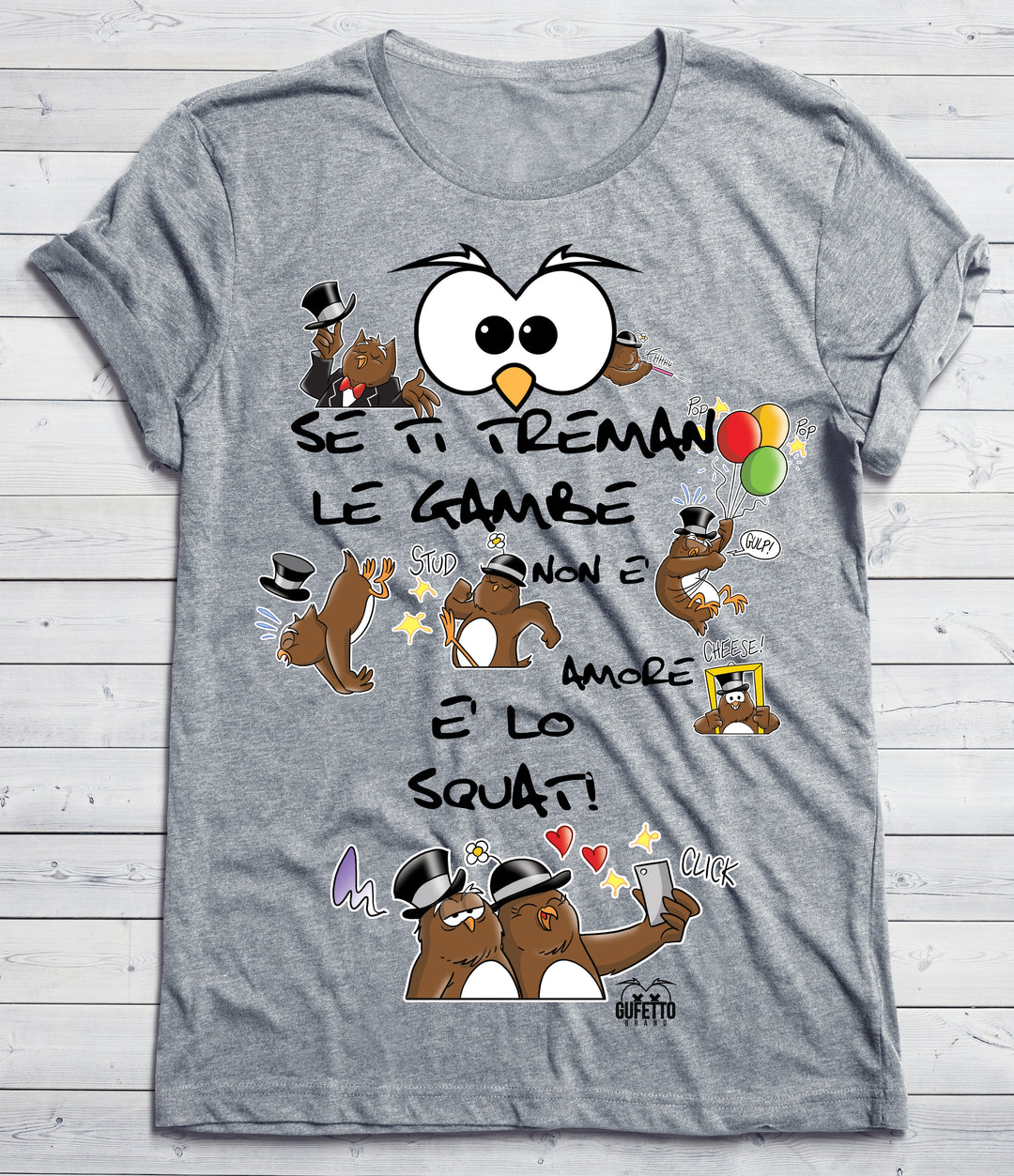 T-shirt Uomo Squat Gufetti Edition New - Gufetto Brand 