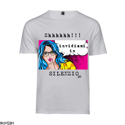T-shirt Donna SHHH ( S9047 ) - Gufetto Brand 