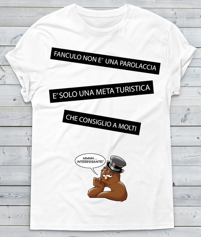 T-shirt Uomo Fanculo - Gufetto Brand 