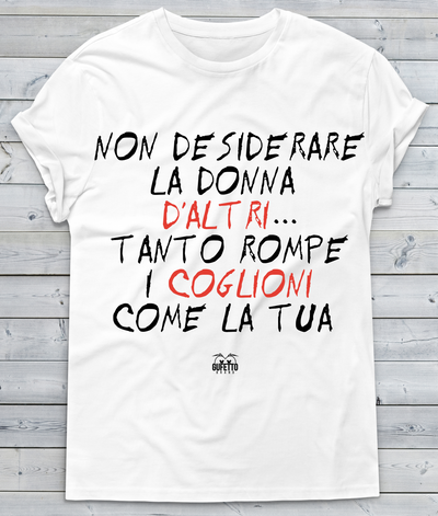 T-shirt Donna Non desiderare - Gufetto Brand 