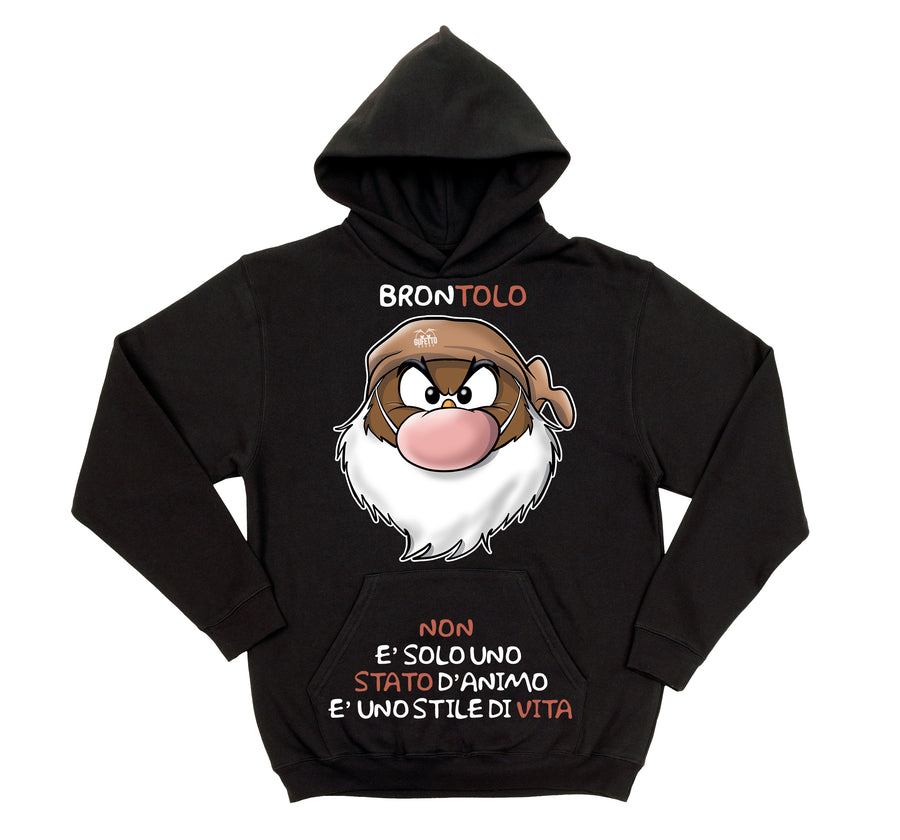 Felpa uomo Brontolo 3.0 ( F9718 ) - Gufetto Brand 