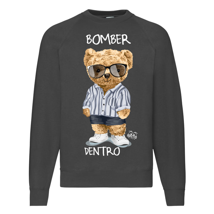 Felpa Classic  Uomo Donna  BOMBER ( K184 ) - Gufetto Brand 