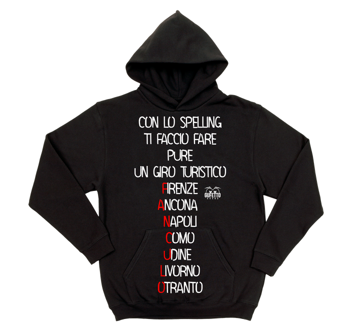 Felpa uomo Spelling - Gufetto Brand 