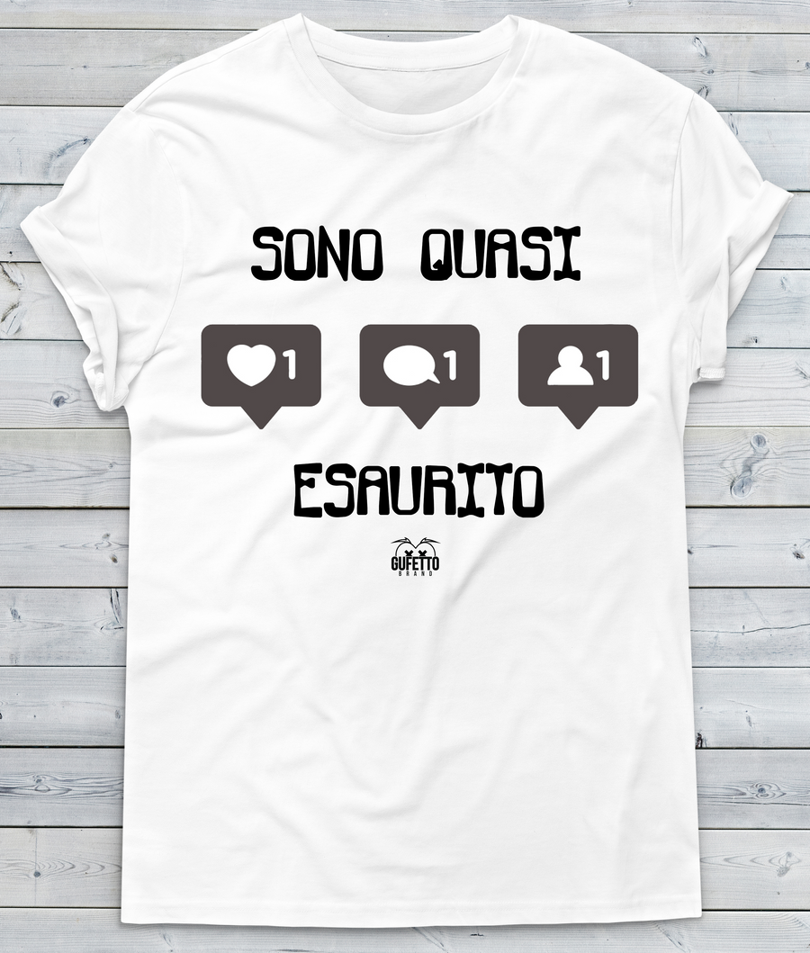 T-shirt Uomo Esaurito - Gufetto Brand 