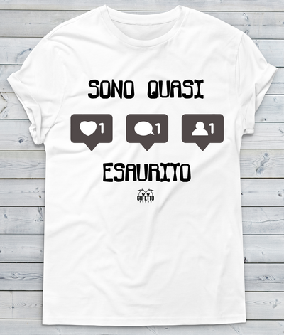 T-shirt Uomo Esaurito - Gufetto Brand 