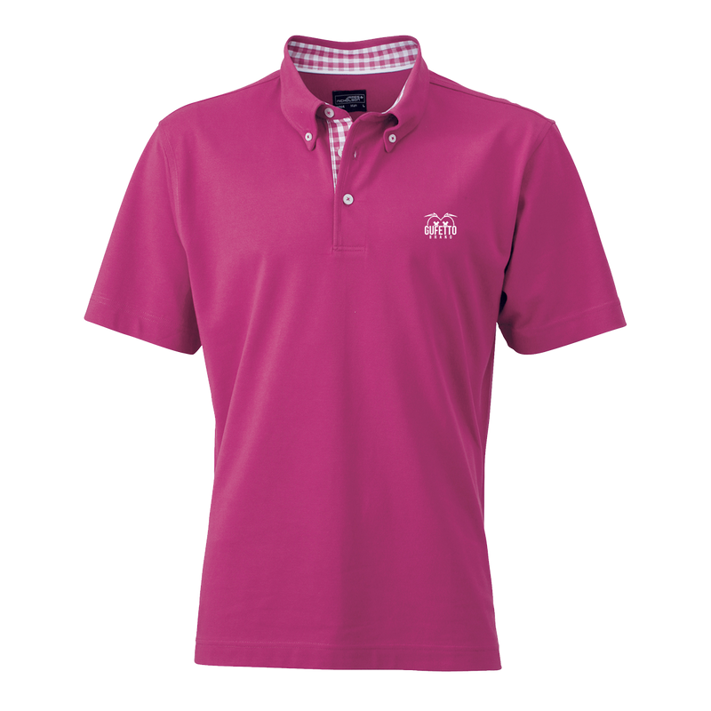 Polo Uomo  Fucsia Gufetto Brand Quadretti - Gufetto Brand 