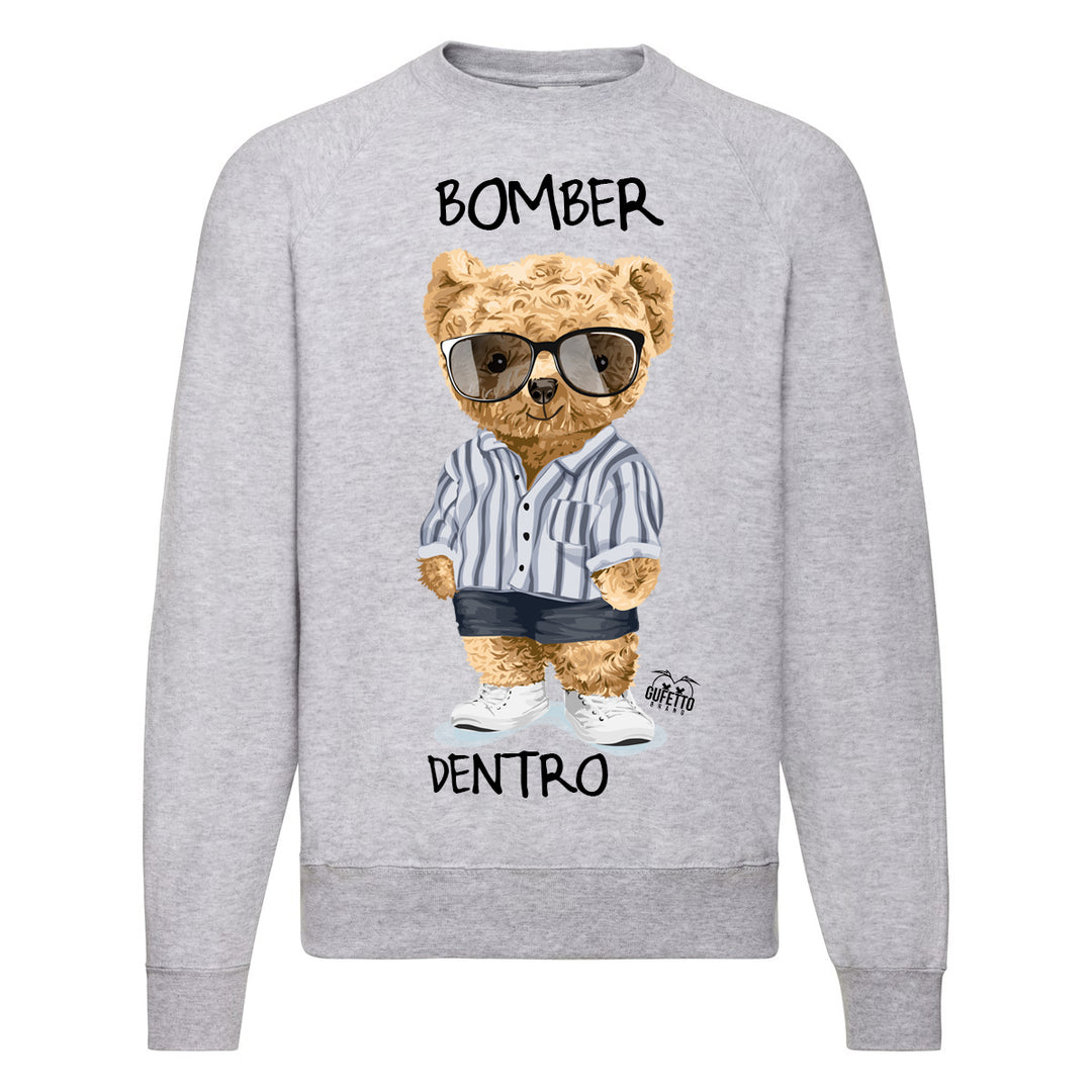 Felpa Classic  Uomo Donna  BOMBER ( K184 ) - Gufetto Brand 