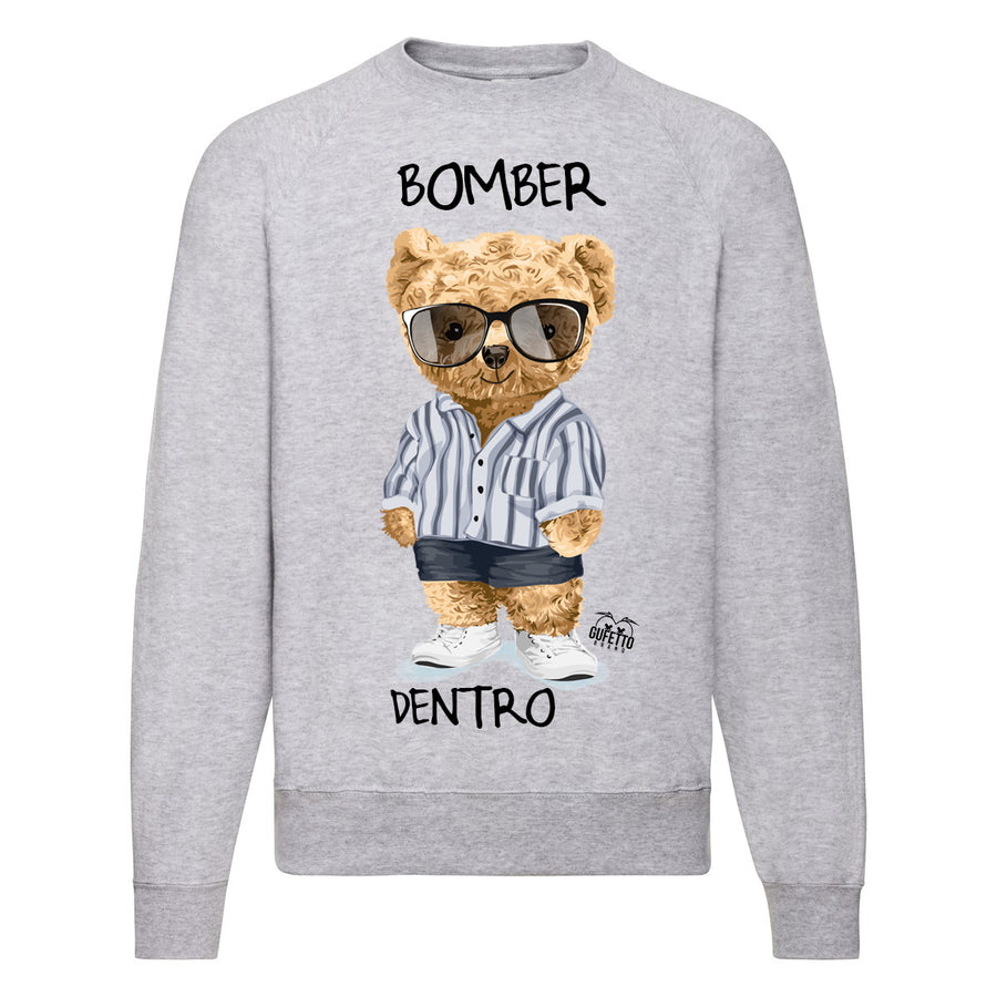 Felpa Classic  Uomo Donna  BOMBER ( K184 ) - Gufetto Brand 