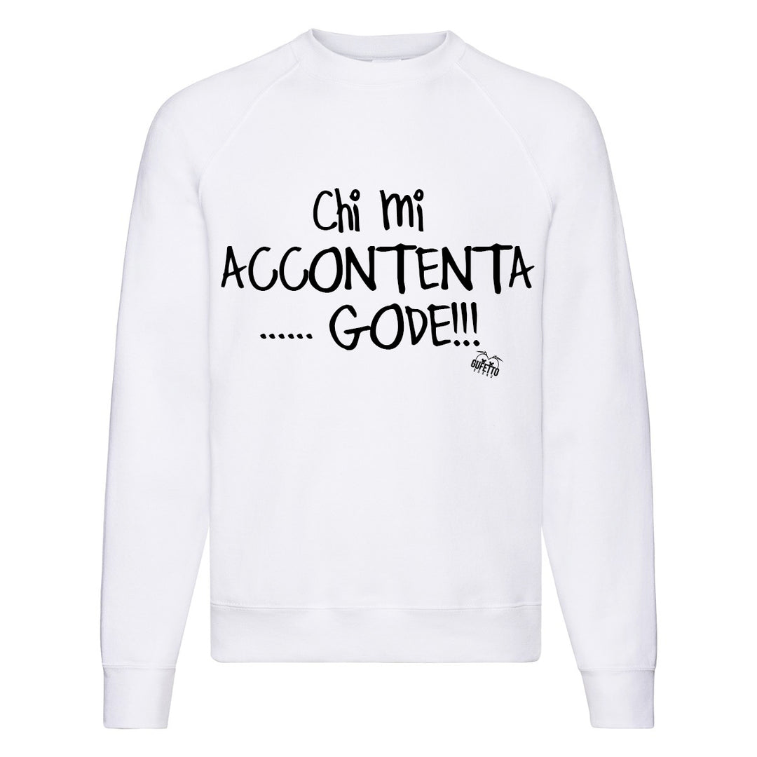 Felpa Classic  Uomo Donna  Chi mi ( M296 ) - Gufetto Brand 
