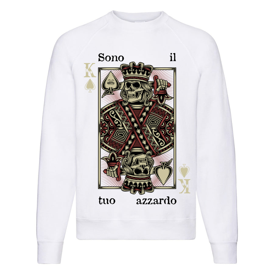 Felpa Classic  Uomo Donna Azzardo ( L163 ) - Gufetto Brand 