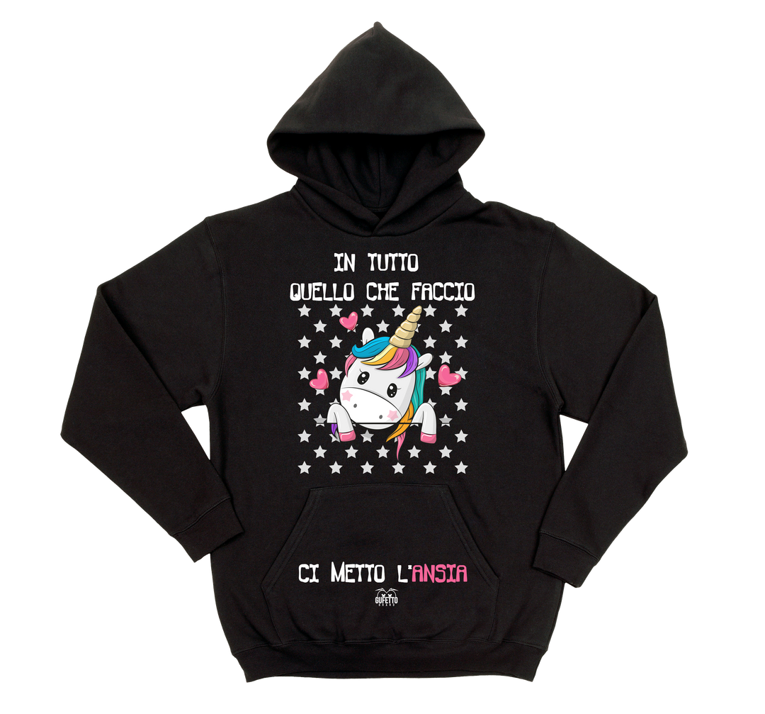 Felpa donna Ansia Unicorn - Gufetto Brand 