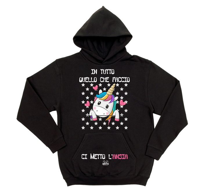Felpa donna Ansia Unicorn - Gufetto Brand 