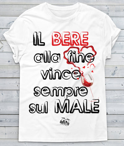 T-shirt Donna Il Bere - Gufetto Brand 