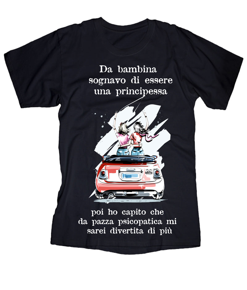 T-shirt Donna  Da Bambina ( V592 ) - Gufetto Brand 