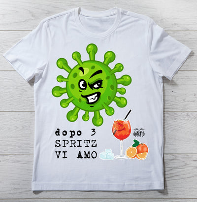 T-shirt Uomo CORONAVIRUS ( C40712 ) - Gufetto Brand 