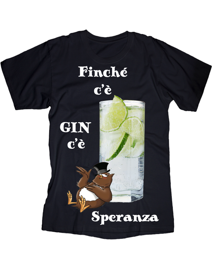 T-shirt Uomo GIN - Gufetto Brand 