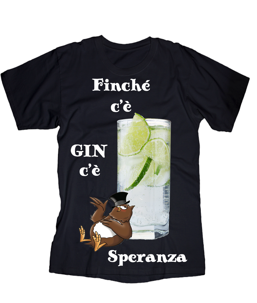 T-shirt Uomo GIN - Gufetto Brand 