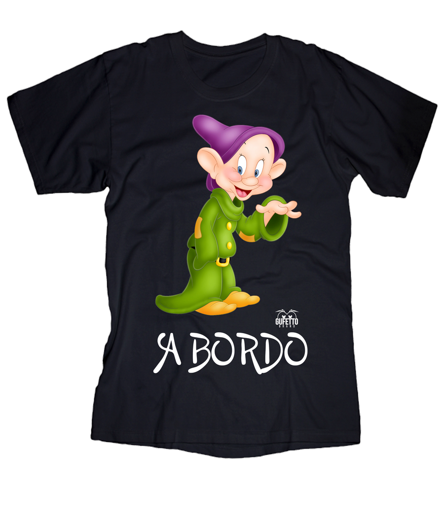 T-shirt Uomo Cucciolo a Bordo - Gufetto Brand 