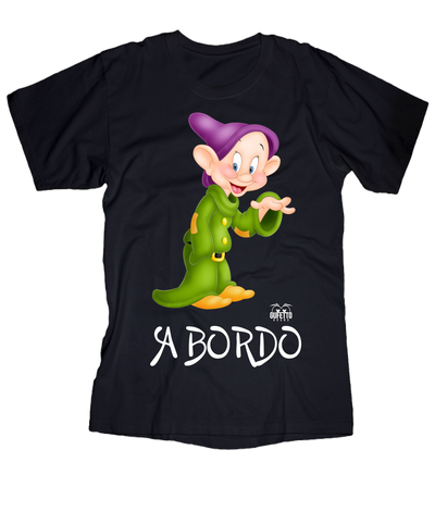 T-shirt Uomo Cucciolo a Bordo - Gufetto Brand 