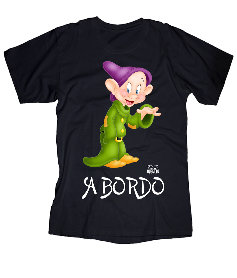 T-shirt Uomo Cucciolo a Bordo - Gufetto Brand 