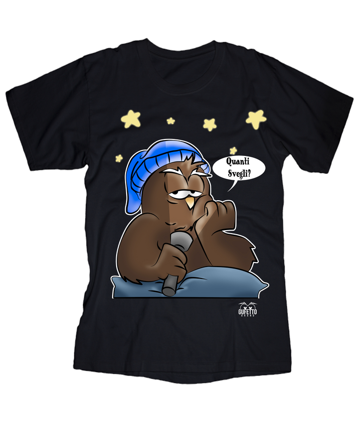 T-shirt Donna Quanti Svegli??? - Gufetto Brand 
