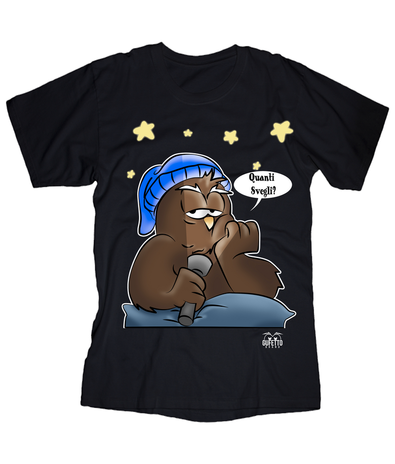 T-shirt Donna Quanti Svegli??? - Gufetto Brand 