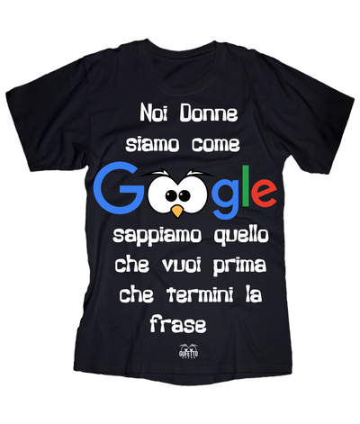 T-shirt Donna Google - Gufetto Brand 