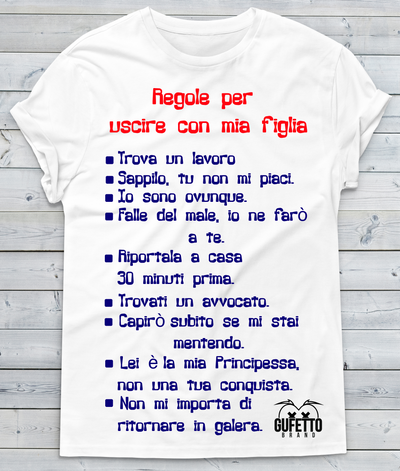 T-shirt Uomo Regole - Gufetto Brand 