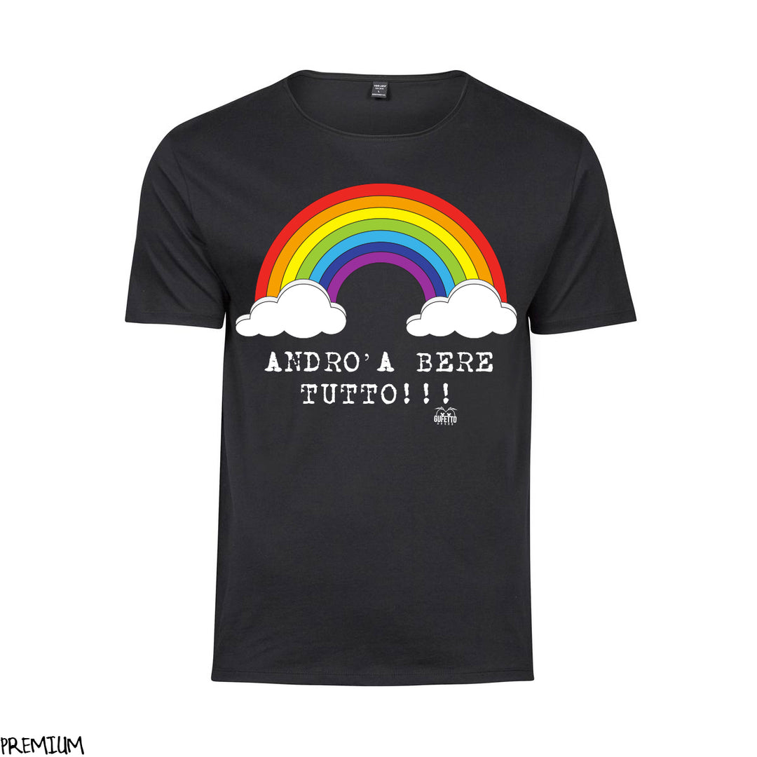 T-shirt Donna  Andrò a Bere Tutto ( K951 ) - Gufetto Brand 