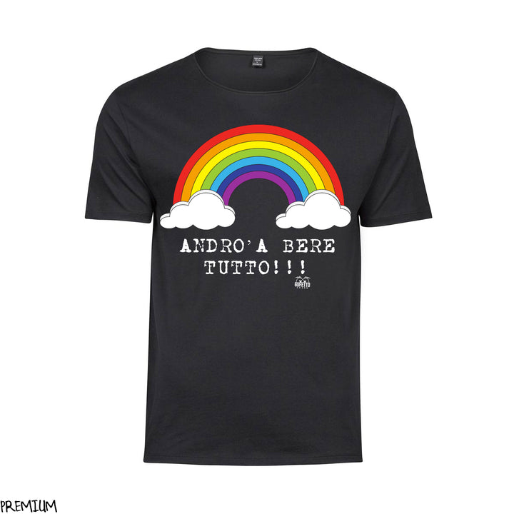 T-shirt Donna  Andrò a Bere Tutto ( K951 ) - Gufetto Brand 