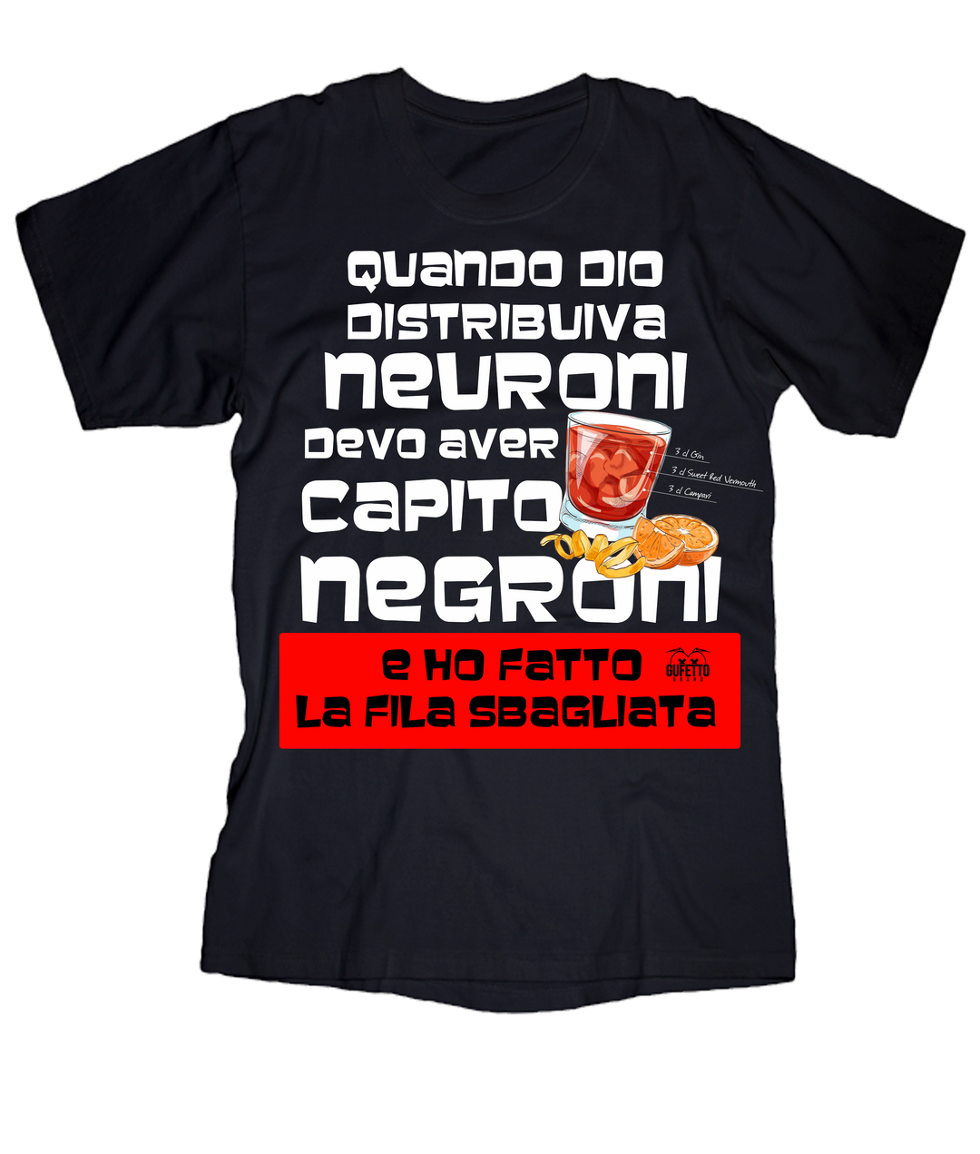 T-shirt Uomo Negroni - Gufetto Brand 