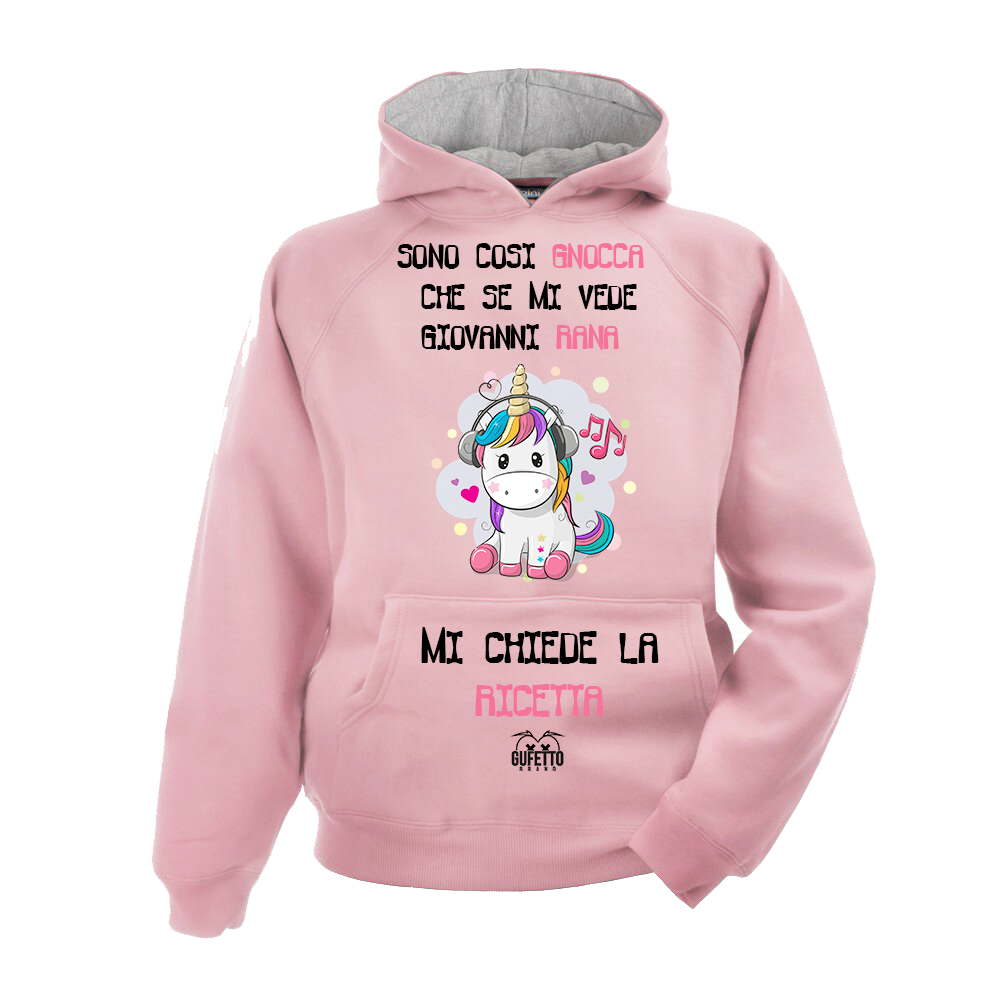 Felpa donna Unicorn Sono così Gnocca - Gufetto Brand 