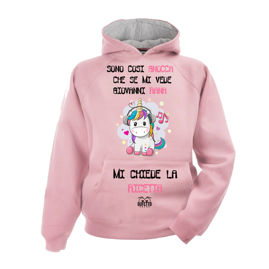 Felpa donna Unicorn Sono così Gnocca - Gufetto Brand 